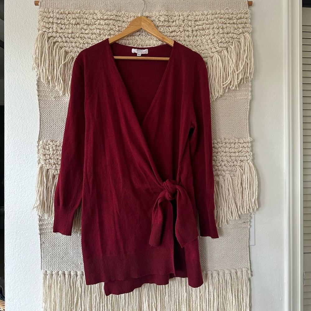 Thakoon Red Wrap Wool Blend Mini Dress or Tunic